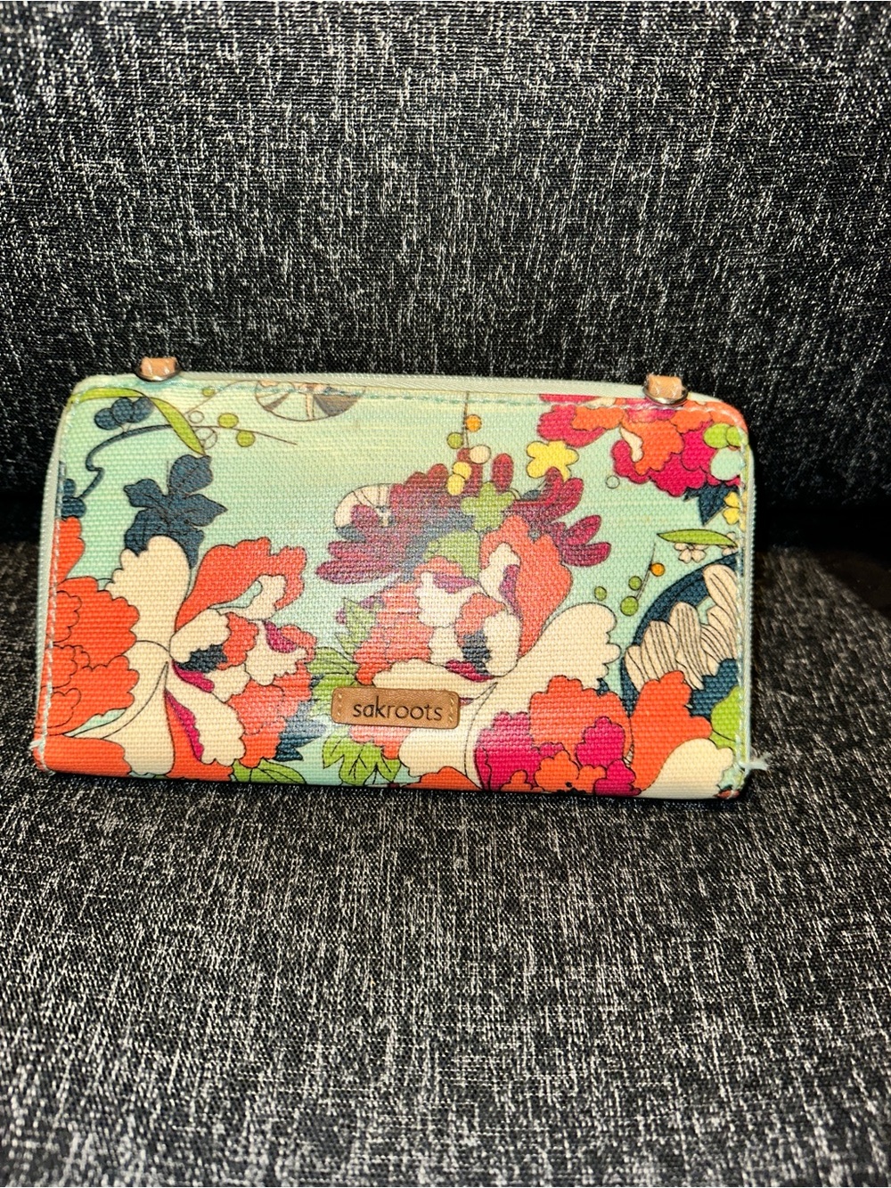 Floral-patterned Sakroots wallet